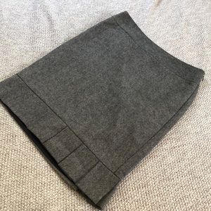 The Limited Gray Pleated Pencil Skirt